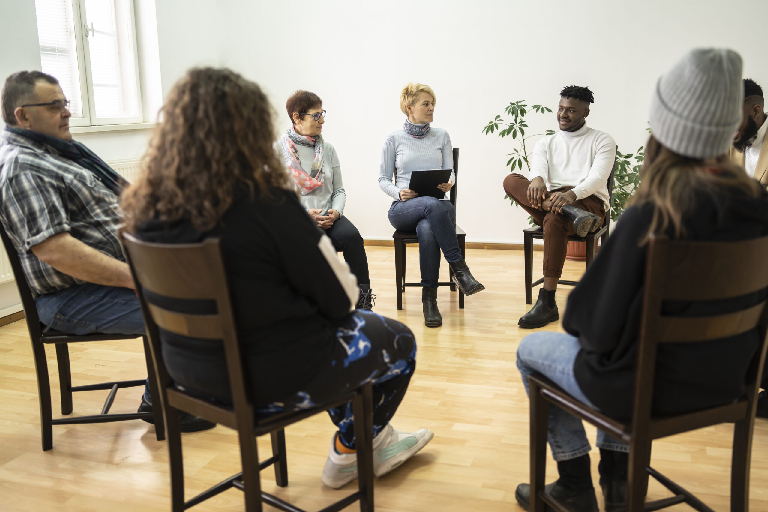Group therapy for addiction recovery